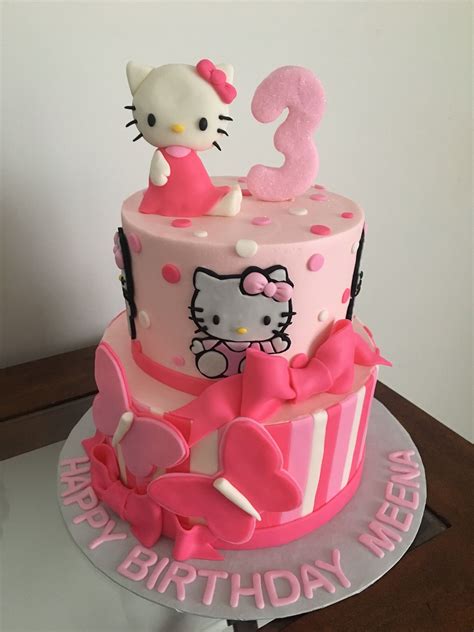 Hello Kitty cake | Hello kitty birthday cake, Hello kitty cake design ...