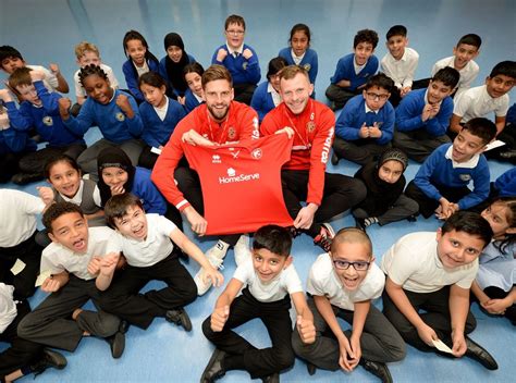 Walsall FC players visit school | Express & Star