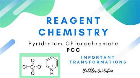 Pyridinium Chlorochromate (PCC) - Reagent Chemistry - Important ...