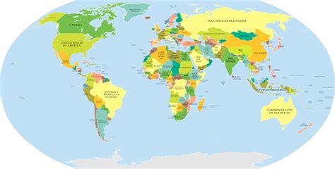 World Map Countries - Wayne Baisey