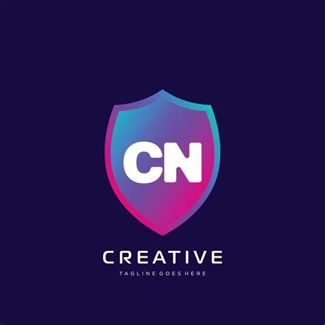 CN initial logo With Colorful template vector. 21071734 Vector Art at ...