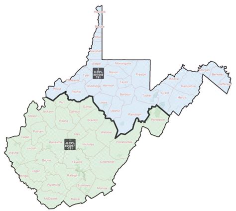 West Virginia Changes All State and Congressional Election Districts ...