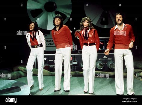 BROTHERHOOD OF MAN UK pop group about 1976 Stock Photo - Alamy