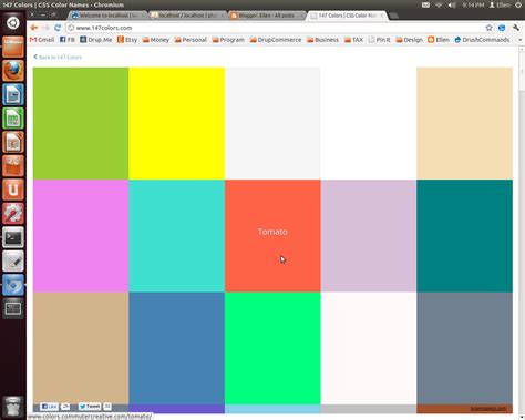 Ellen: CSS Color Names