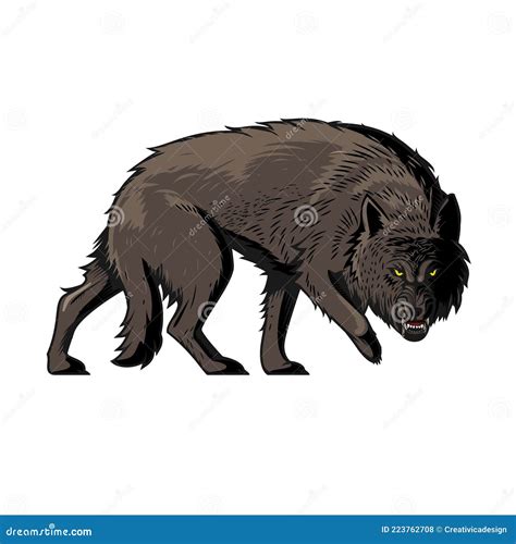 Wolf Fenrir. Illustration To Old Norse Mythology | CartoonDealer.com ...