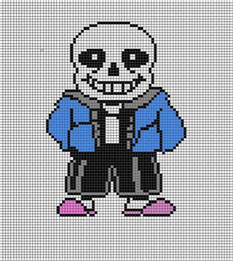 Sans Pixel Art Grid in Color