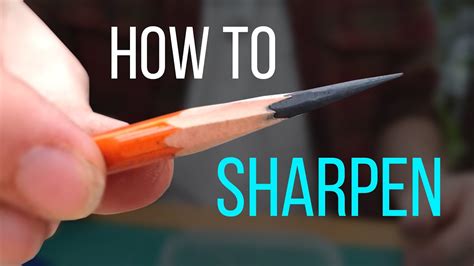 How To Sharpen A Pencil Without A Sharpener Or Scissors ...