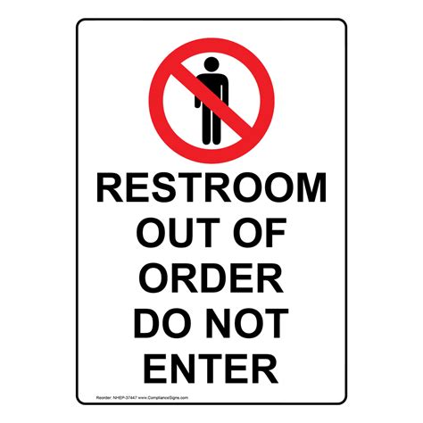 Out Of Order Bathroom Sign Printable