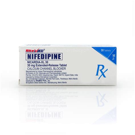 All / Ritemed® Nicardia-XL 30 Nifedipine 30mg Tablets