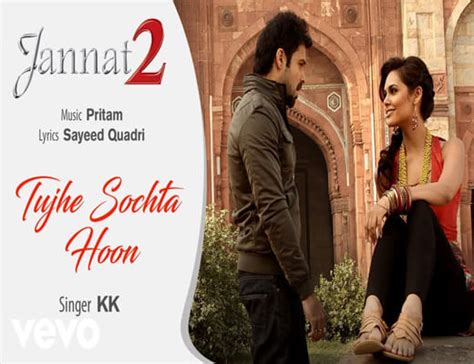 Tujhe Sochta Hoon Lyrics - Jannat 2