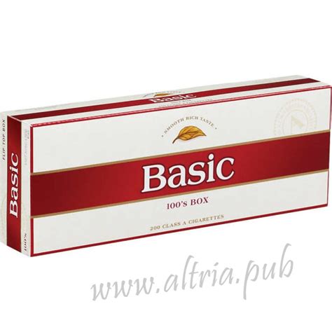 Basic 100's [Box] Cigarettes | Altria Pub Shop Online