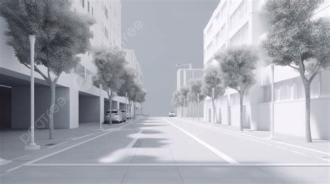 Minimalist Street Background Rendered In 3d, Street Banner, Outdoor ...