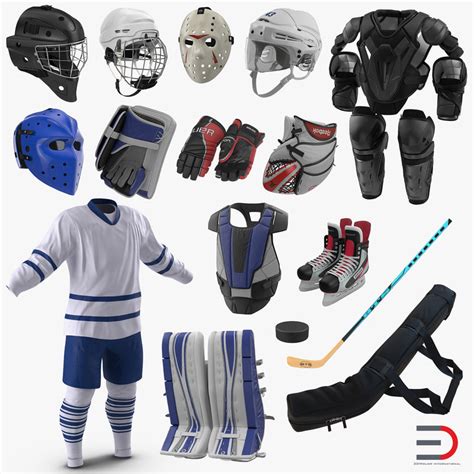 Hockey equipment 4 3D model - TurboSquid 1191745