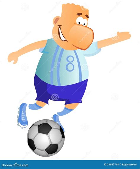 Funny Soccer Background Cartoon Vector | CartoonDealer.com #10570513