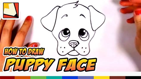 How to Draw a Cute Puppy Face Step by Step - Art for ki... | Doovi