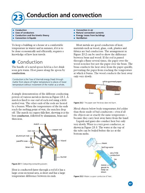 Convectional Currents and Conduction | PDF