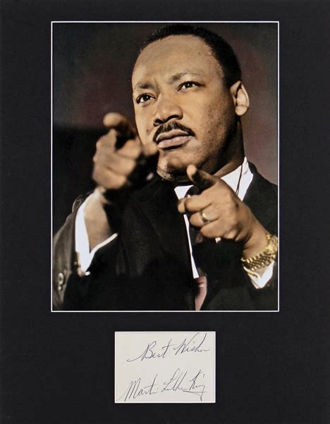 Lot Detail - Martin Luther King Jr Superb Autograph in Matted Display (BAS)