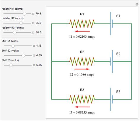 Three-Branch Electrical Circuit - Wolfram Demonstrations Project