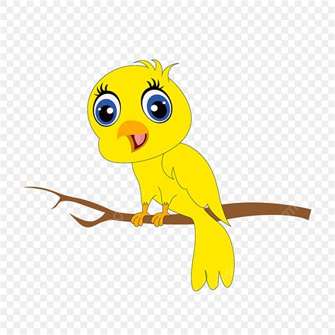 Yellow Bird Vector Design Images, Yellow Bird Clipart Cartoon Bird ...