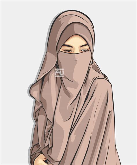 Gambar Muslimah Bercadar - Hijab Sketches Of Girl - 800x960 Wallpaper ...