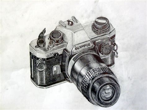 Camera pencil drawing by QuirkBiscuits on DeviantArt