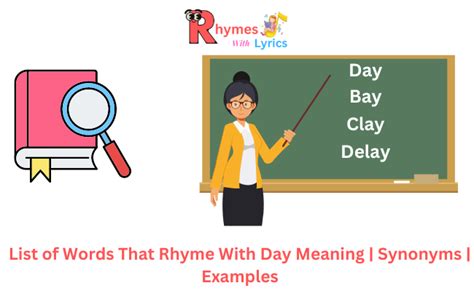 Complete List of Words That Rhyme With Day