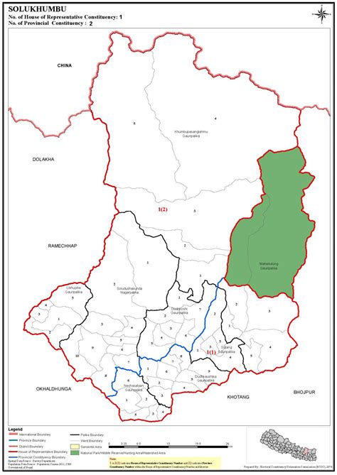 Constituency Map of Solukhumbu District of Nepal – Nepal Archives