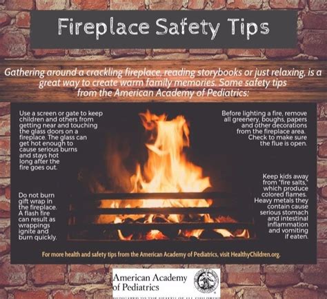 Fireplace Safety Tips from the American Academy of Pediatrics ...