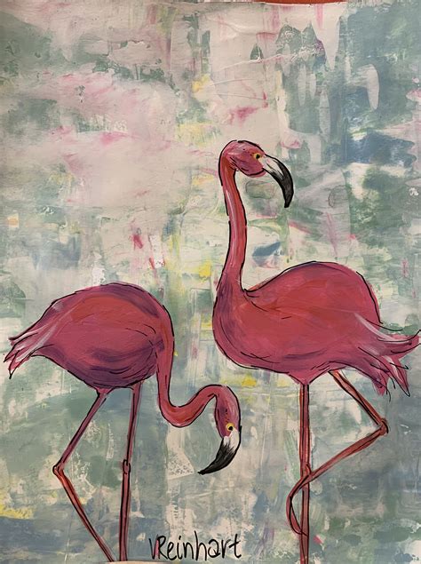 Bright flamingos! | Art, Painting projects, Nature inspiration