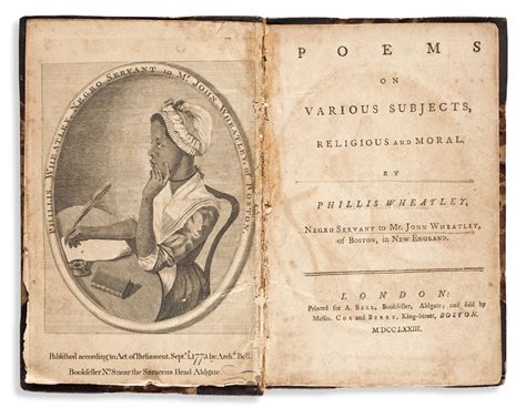 phillis-wheatley-poems-first-edition - Swann Galleries News