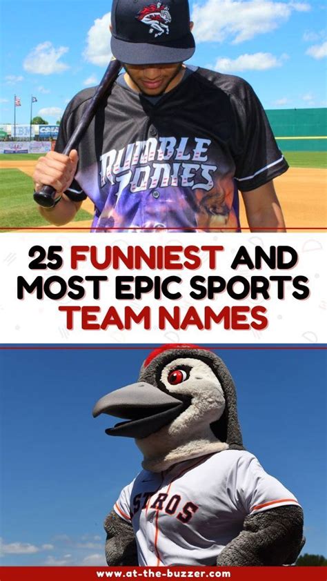 Hilarious and Epic: 25 Unforgettable Sport Team Names