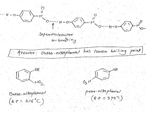 [Solved] III. (10 points) Which has lower boiling point, ortho ...