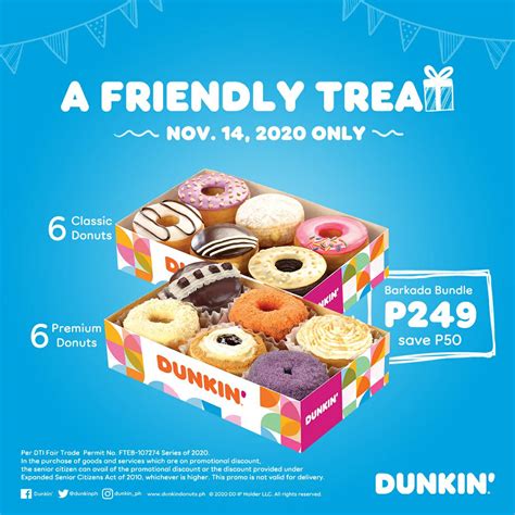 Dunkin' Donuts Friendly Treat | Manila On Sale