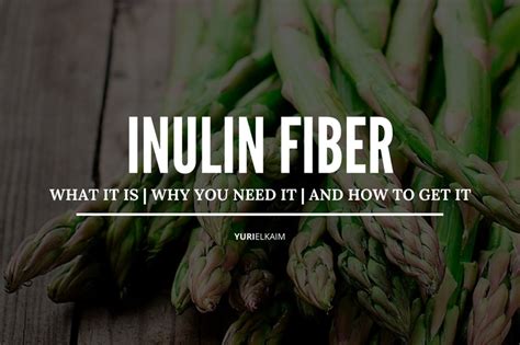 Inulin Fiber: What Is It, Why You Need It, and How to Get It | Yuri Elkaim