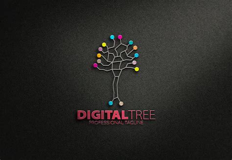 Digital Tree Logo | Branding & Logo Templates ~ Creative Market