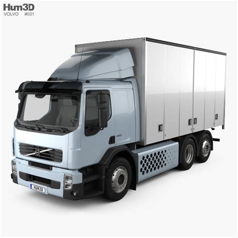 Volvo FE Hybrid Box Truck 2011 3D model - Vehicles on Hum3D