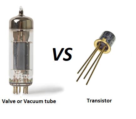 Differences between valve and transistor - Online Science Notes