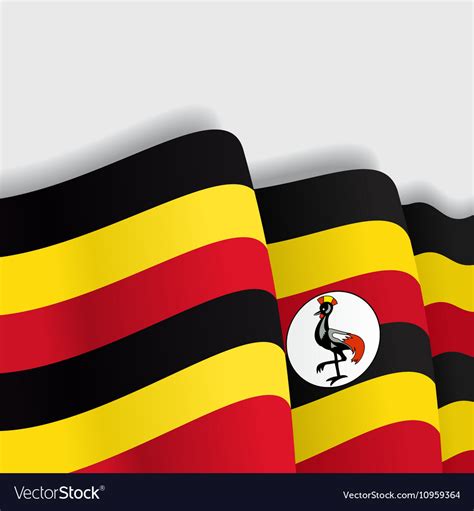 Uganda Flag Waving Clipart