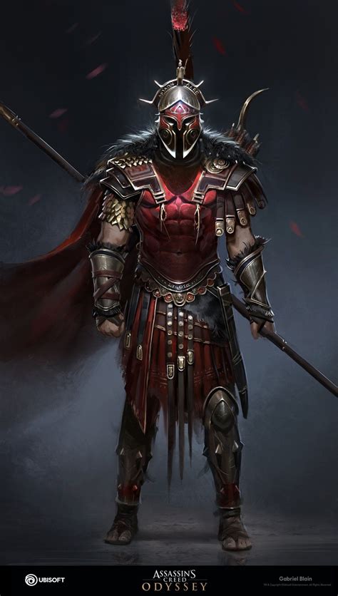 AC Odyssey | Warrior concept art, Assassins creed art, Spartan warrior