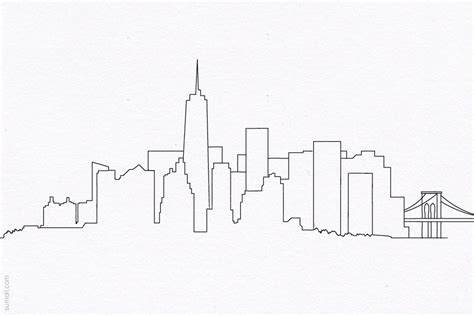 Simple New York City Drawing 20++ Images Result | Duseyod