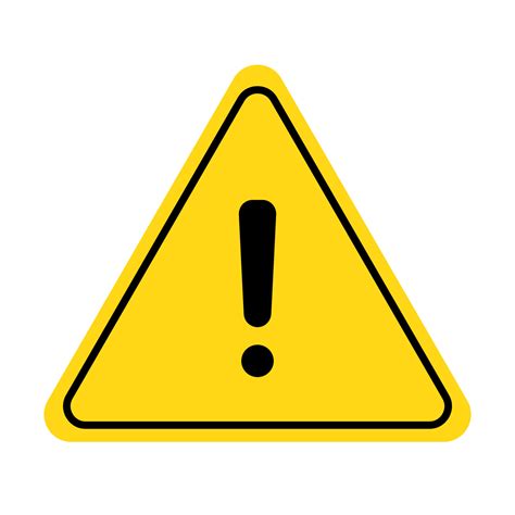 Caution alert exclamation sign. Warning, danger exclamation mark yellow ...