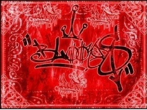 Bloods Gang Graffiti Wallpaper