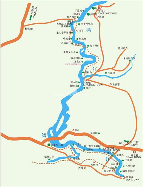 Li River China Map | DNSSOUZA