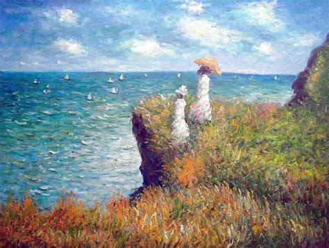 Claude Monet, Passeggiata sulla scogliera a Pourville, 1882 Buona ...