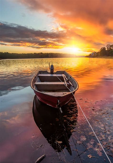 Sunset, Boat. Photo by kennet brandt. Source Flickr.com | Boat, Nature ...