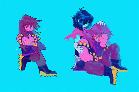 Susie fanart by chiliflakess : r/Deltarune