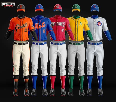 Grand Slam Baseball Uniform Template on Pantone Canvas Gallery