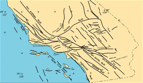 California Fault Lines Map | Printable Maps