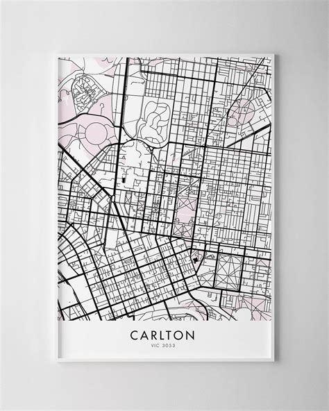 Melbourne – Carlton Map Print - Chelsea Chelsea