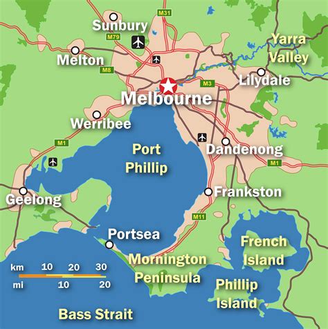 Map of Melbourne: offline map and detailed map of Melbourne city